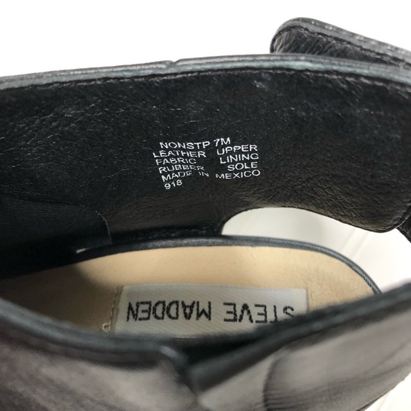 Steve Madden Nonstp leather peep toe booties - Picture 6 of 8